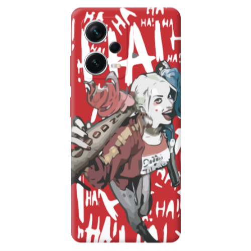 Xiaomi Poco X5 Ha Ha Ha Red Colored Silicone TPU Θήκη