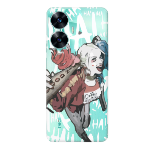 Realme C55 Ha Ha Ha Transparent Silicone TPU Θήκη