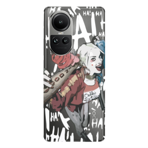 Oppo Reno10 5G Ha Ha Ha Transparent Silicone TPU Θήκη