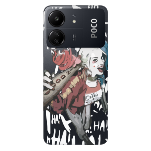 Xiaomi Poco C65 Ha Ha Ha Transparent Silicone TPU Θήκη