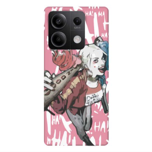 Xiaomi Redmi Note 13Pro 5G Ha Ha Ha Pink Colored Silicone TPU Θήκη