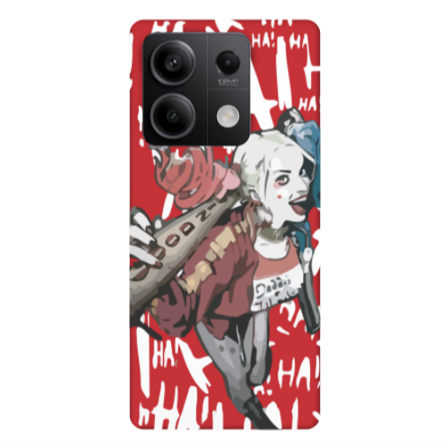 Xiaomi Redmi Note 13Pro 5G Ha Ha Ha Red Colored Silicone TPU Θήκη