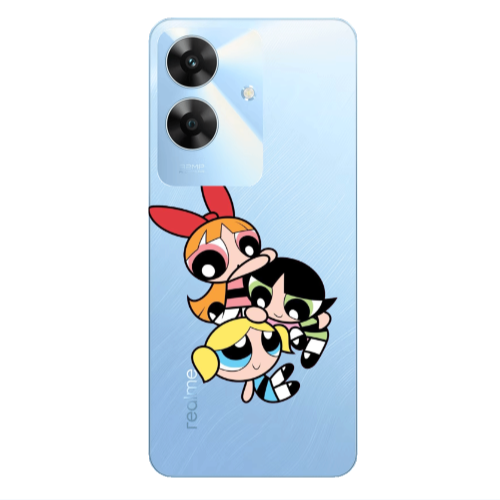 Realme Note 60 Powerpuff Transparent Silicone TPU Θήκη