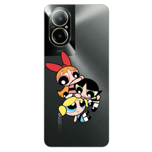 Realme C67 Powerpuff Transparent Silicone TPU Θήκη