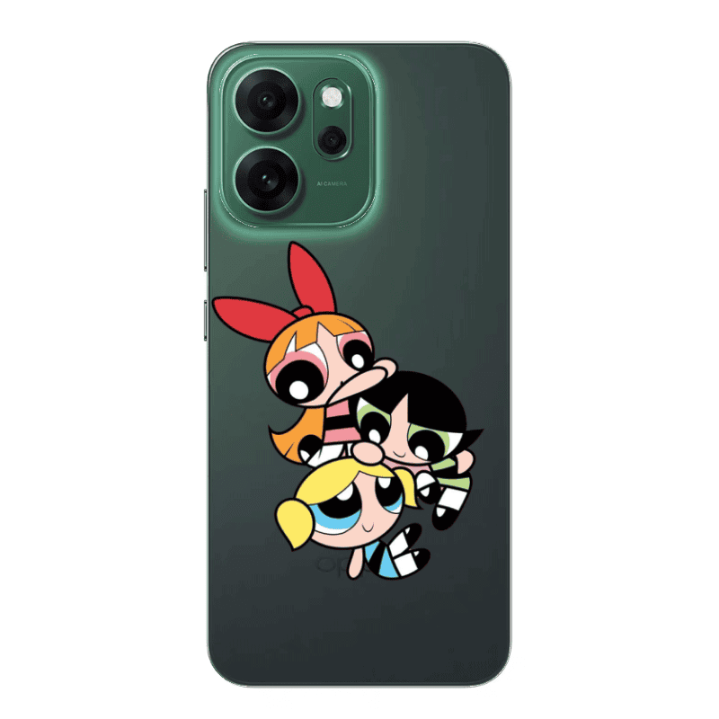 Oppo Reno 14 FS Powerpuff Transparent Silicone TPU Θήκη