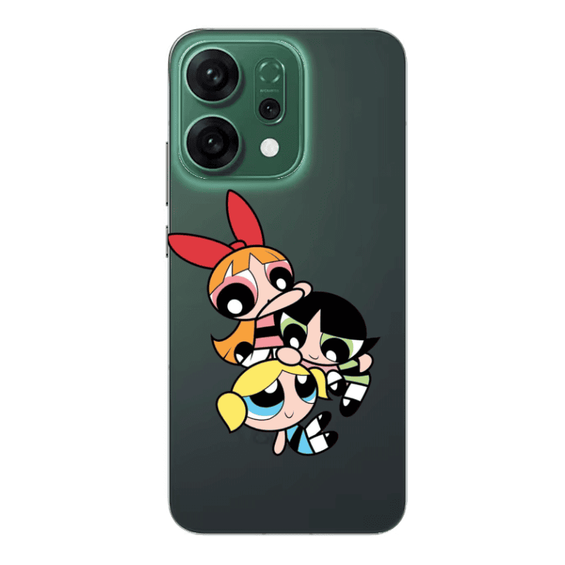 Oppo RENO 14 Powerpuff Transparent Silicone TPU Θήκη