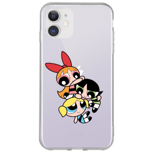 Apple iPhone 12 Powerpuff Transparent Silicone TPU Θήκη