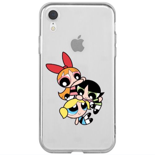 Apple iPhone Xr Powerpuff Transparent Silicone TPU Θήκη