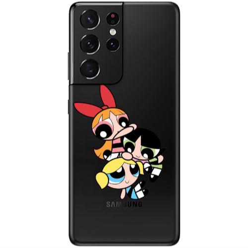 Samsung S21 Ultra Powerpuff Transparent Silicone TPU Θήκη