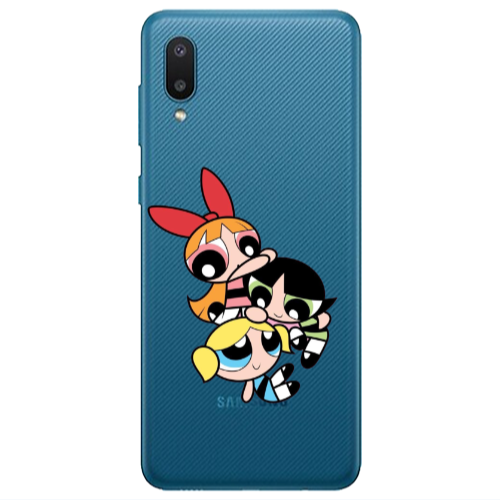Samsung A02 Powerpuff Transparent Silicone TPU Θήκη
