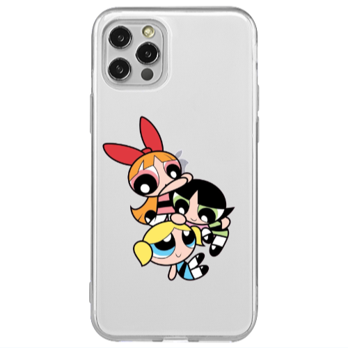 Apple iPhone 12 Pro Powerpuff Transparent Silicone TPU Θήκη