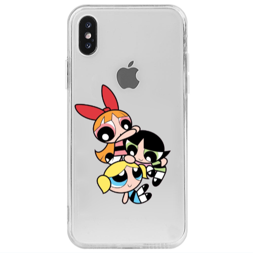 Apple iPhone Xs Powerpuff Transparent Silicone TPU Θήκη