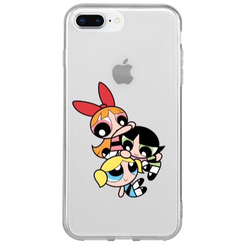 Apple iPhone 7 Plus Powerpuff Transparent Silicone TPU Θήκη