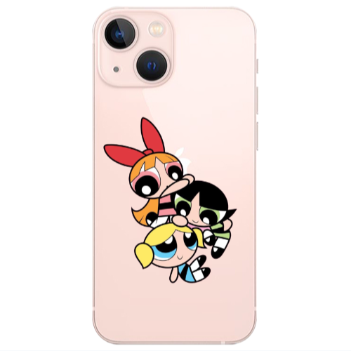 Apple iPhone 13 Mini Powerpuff Transparent Silicone TPU Θήκη