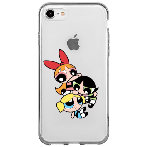 Apple iPhone SE 2020 Powerpuff Transparent Silicone TPU Θήκη