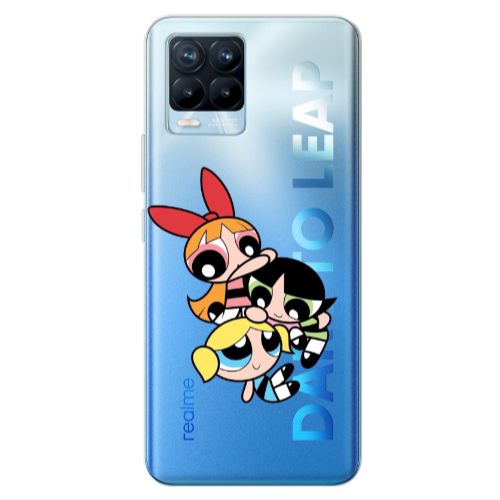 Realme 8 Pro Powerpuff Transparent Silicone TPU Θήκη