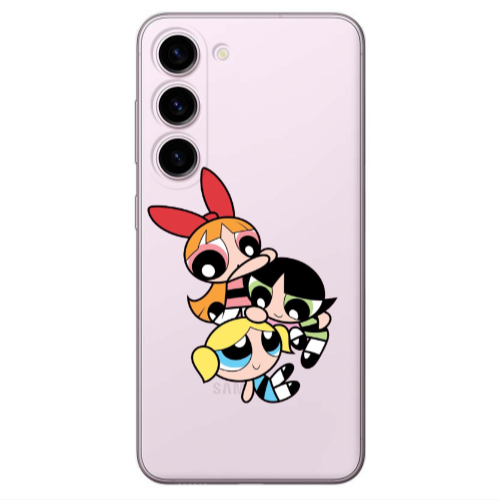 Samsung S23 Powerpuff Transparent Silicone TPU Θήκη