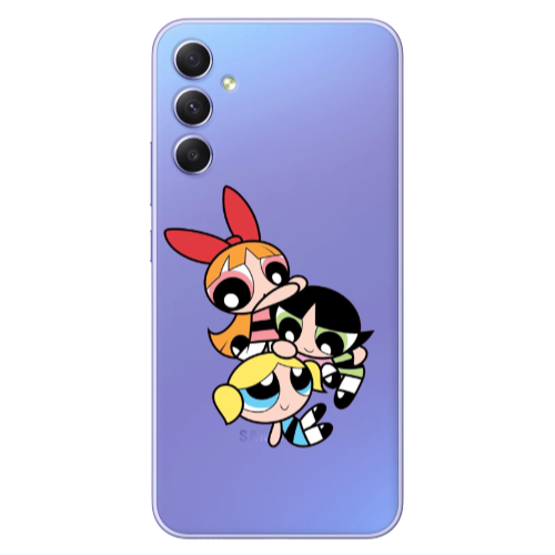 Samsung A34 Powerpuff Transparent Silicone TPU Θήκη