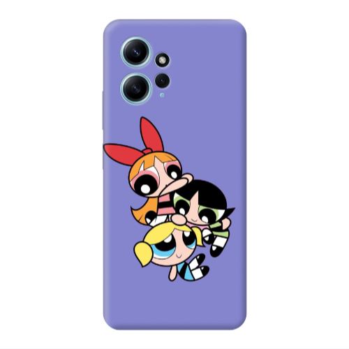 Xiaomi Redmi Note 12 4G Powerpuff Purple Colored Silicone TPU Θήκη