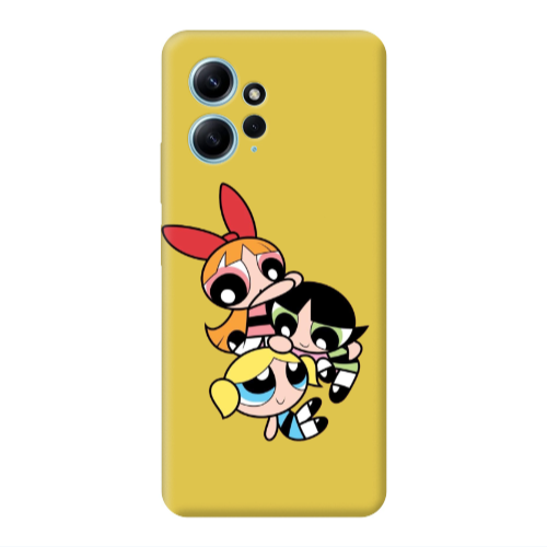 Xiaomi Redmi Note 12 4G Powerpuff Yellow Colored Silicone TPU Θήκη