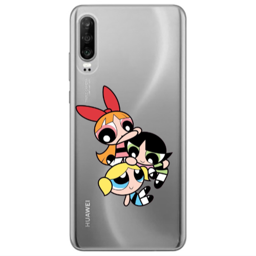 Huawei P30 Powerpuff Transparent Silicone TPU Θήκη