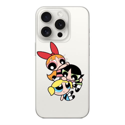 Apple iPhone 15 Pro Powerpuff Transparent Silicone TPU Θήκη