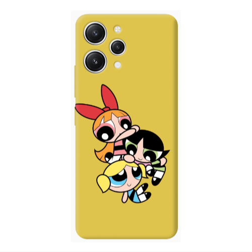 Xiaomi Redmi 12 Powerpuff Yellow Colored Silicone TPU Θήκη