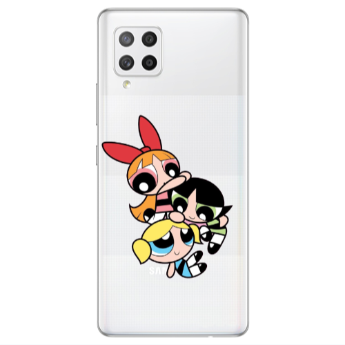 Samsung A42 5G Powerpuff Transparent Silicone TPU Θήκη