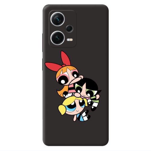 Xiaomi Poco X5 Powerpuff Black Colored Silicone TPU Θήκη