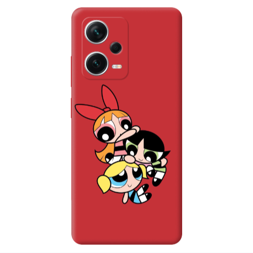Xiaomi Poco X5 Powerpuff Red Colored Silicone TPU Θήκη