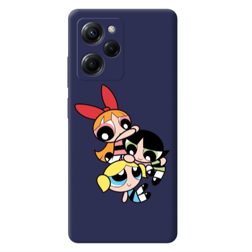 Xiaomi Poco X5 Pro Powerpuff Dark blue Colored Silicone TPU Θήκη