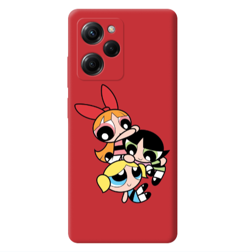 Xiaomi Poco X5 Pro Powerpuff Red Colored Silicone TPU Θήκη