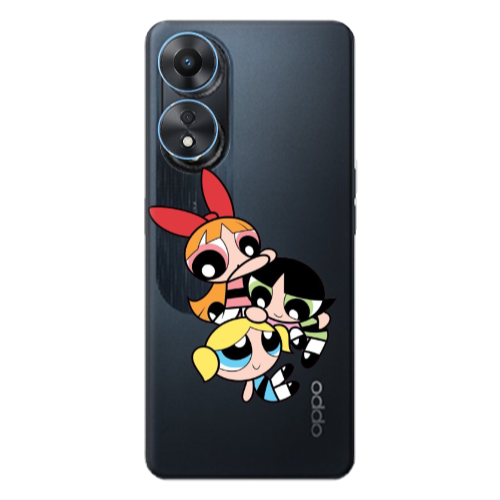 Oppo A 98 Powerpuff Transparent Silicone TPU Θήκη