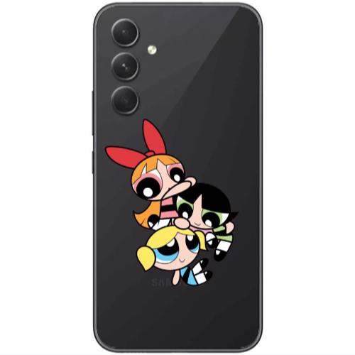 Samsung Galaxy A25 Powerpuff Transparent Silicone TPU Θήκη