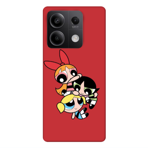 Xiaomi Redmi Note 13 5G Powerpuff Red Colored Silicone TPU Θήκη