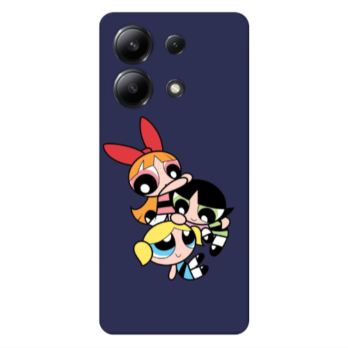 Xiaomi Redmi Note 13 4G Powerpuff Dark blue Colored Silicone TPU Θήκη