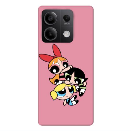 Xiaomi Redmi Note 13Pro 5G Powerpuff Pink Colored Silicone TPU Θήκη