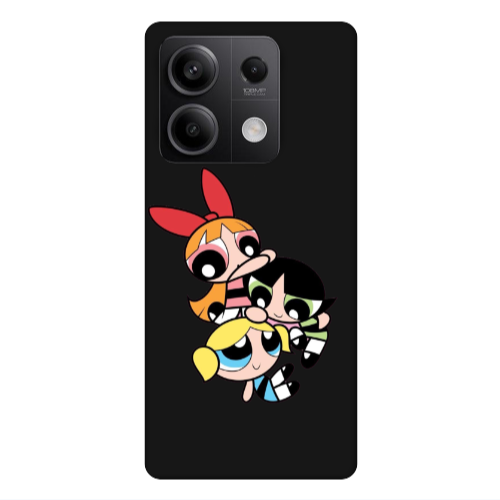 Xiaomi Redmi Note 13Pro 5G Powerpuff Black Colored Silicone TPU Θήκη