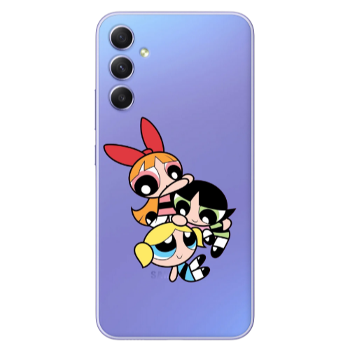 Samsung A16 Powerpuff Transparent Silicone TPU Θήκη