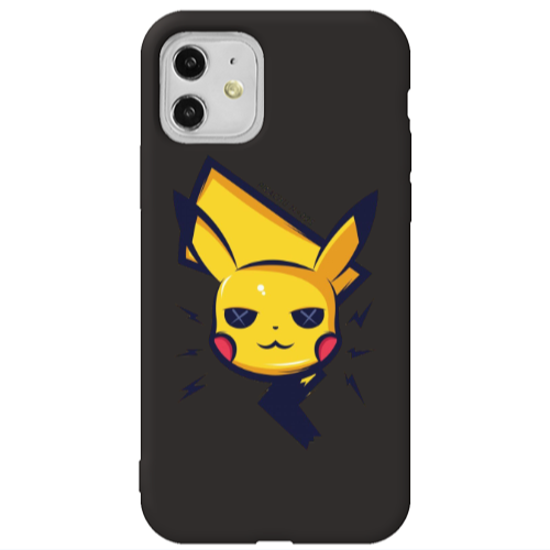 Apple iPhone 11  Pikachu Black Colored Silicone TPU Θήκη