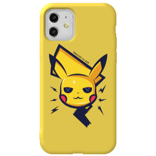 Apple iPhone 11  Pikachu Yellow Colored Silicone TPU Θήκη
