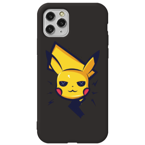 Apple iPhone 11 Pro Pikachu Black Colored Silicone TPU Θήκη