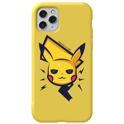 Apple iPhone 11 Pro Pikachu Yellow Colored Silicone TPU Θήκη