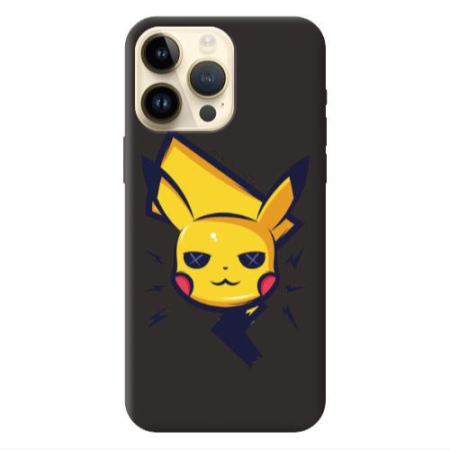 Apple iPhone 13 Pro Max Pikachu Black Colored Silicone TPU Θήκη