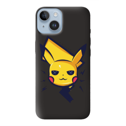 Apple iPhone 14  Pikachu Black Colored Silicone TPU Θήκη