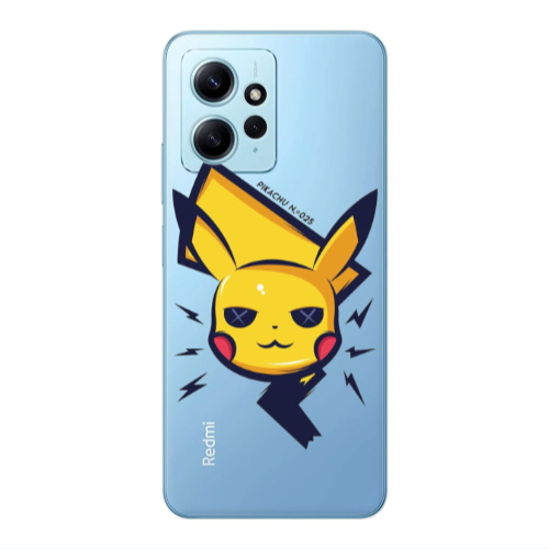 Xiaomi Redmi Note 12 4G Pikachu Transparent Silicone TPU Θήκη