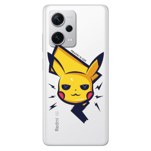 Xiaomi Redmi Note 12 5G Pikachu Transparent Silicone TPU Θήκη