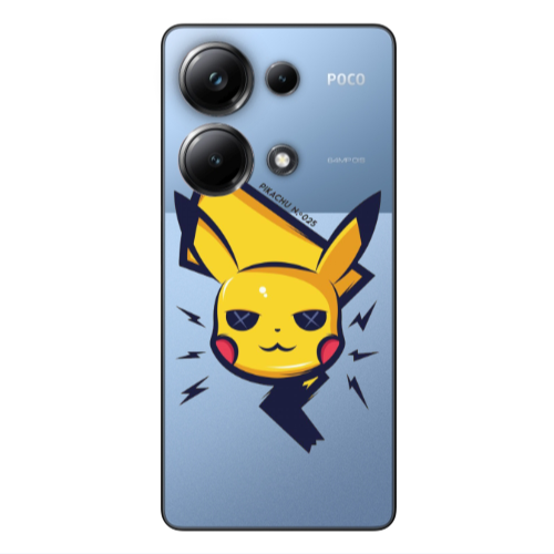 Xiaomi Poco M6 Pro 4G Pikachu Transparent Silicone TPU Θήκη