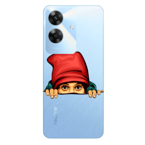 Realme Note 60 Hidden Girl Transparent Silicone TPU Θήκη