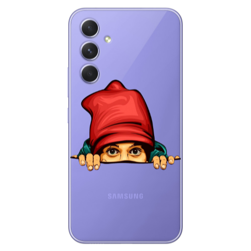 Samsung A56 Hidden Girl Transparent Silicone TPU Θήκη